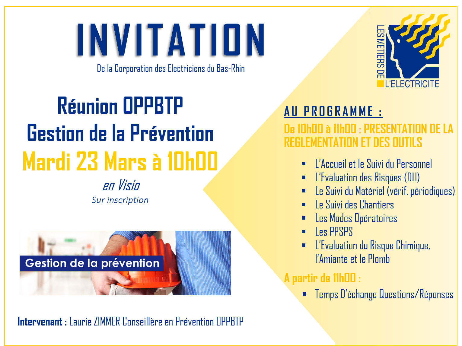 invitation OPPBTP Prevention