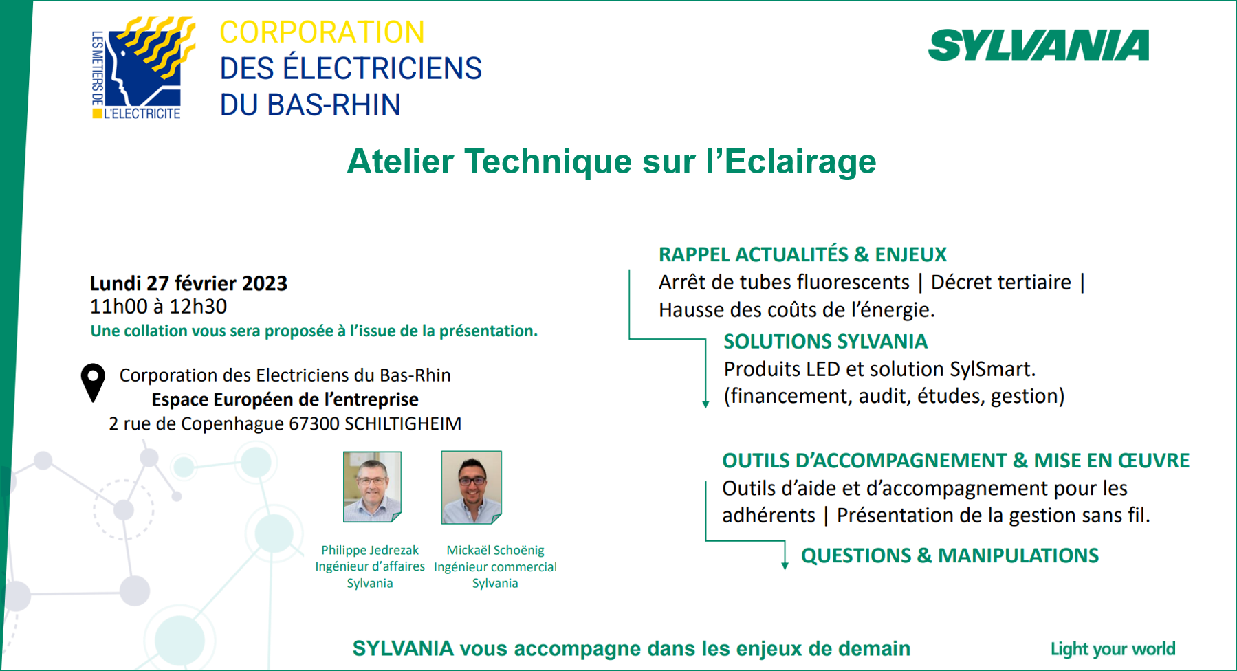 Sylvania atelier eclairage