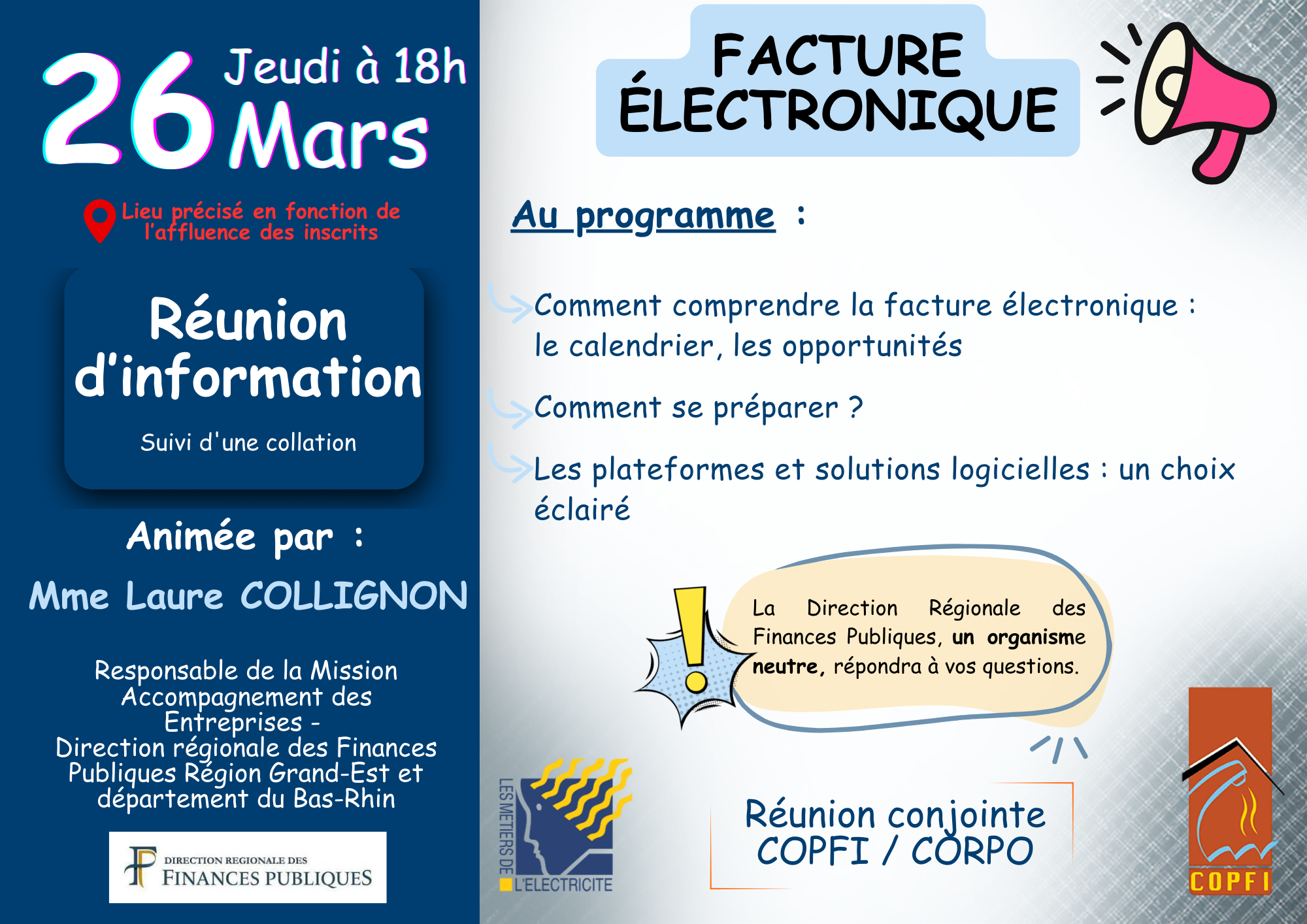 Réunion facture électronique